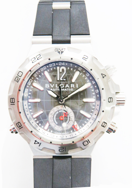 高額買取したブルガリのディアゴノプロフェッショナルDP42SGMT型の時計