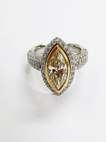 ダイヤモンド付きリング　Pt950/750　D中石1.88ct　メレ1.20ct