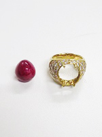指輪　K18　D2.08ct・R17.41ct　13.3g