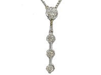 K18WG　ダイヤ0.427ct　7.6g