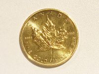 24金　カナダ　メイプルリーフ金貨　1/2オンス　15.6ｇ