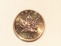 24金　カナダ　メイプルリーフ金貨　1/4オンス　7.7ｇ