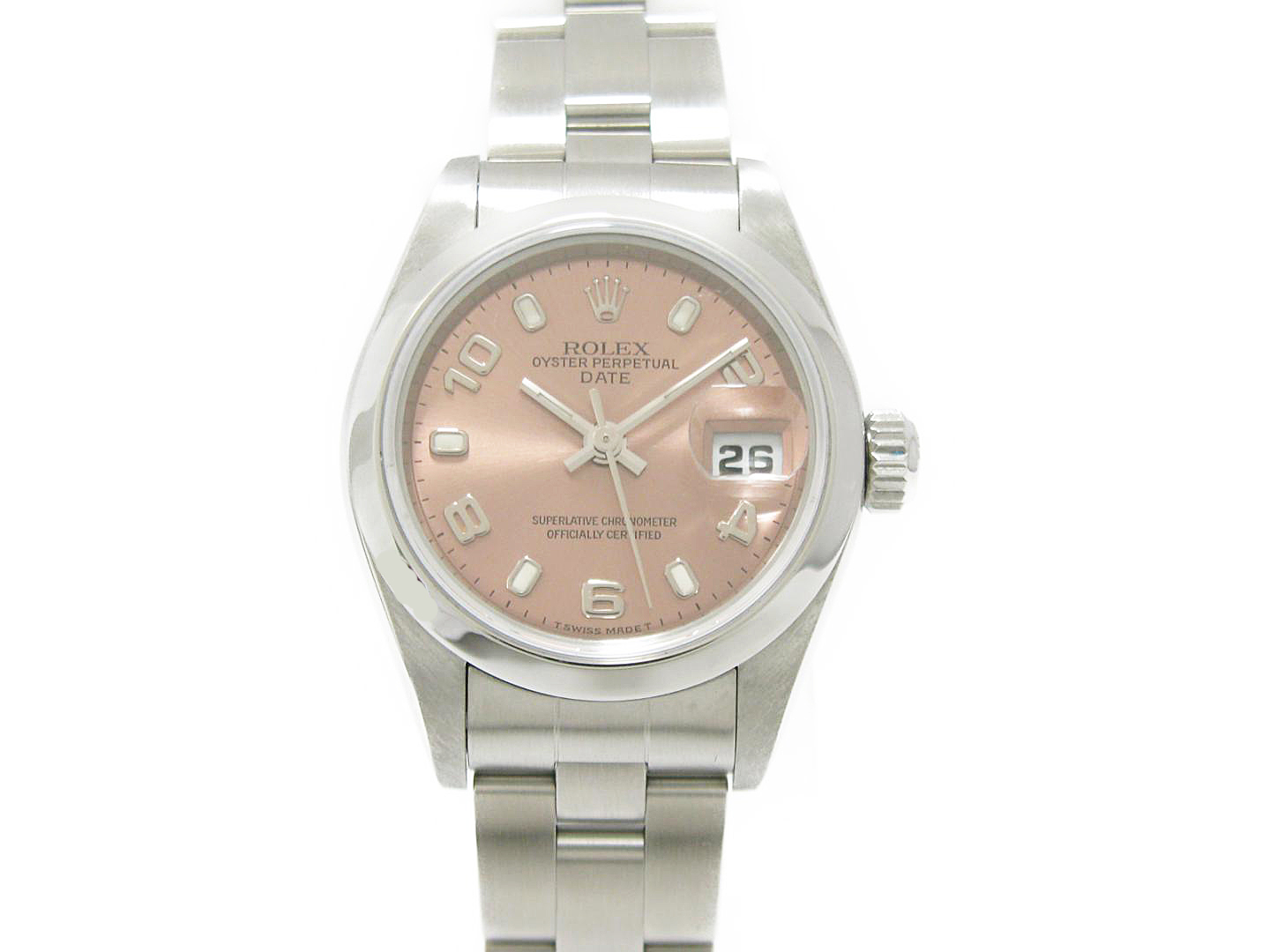 ロレックス　オイスターパーペチュアルデイト　レディース　６９１６０の時計を買取